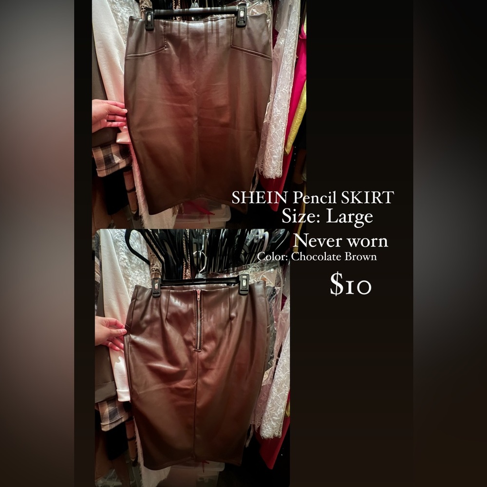 Brown Pencil Skirt